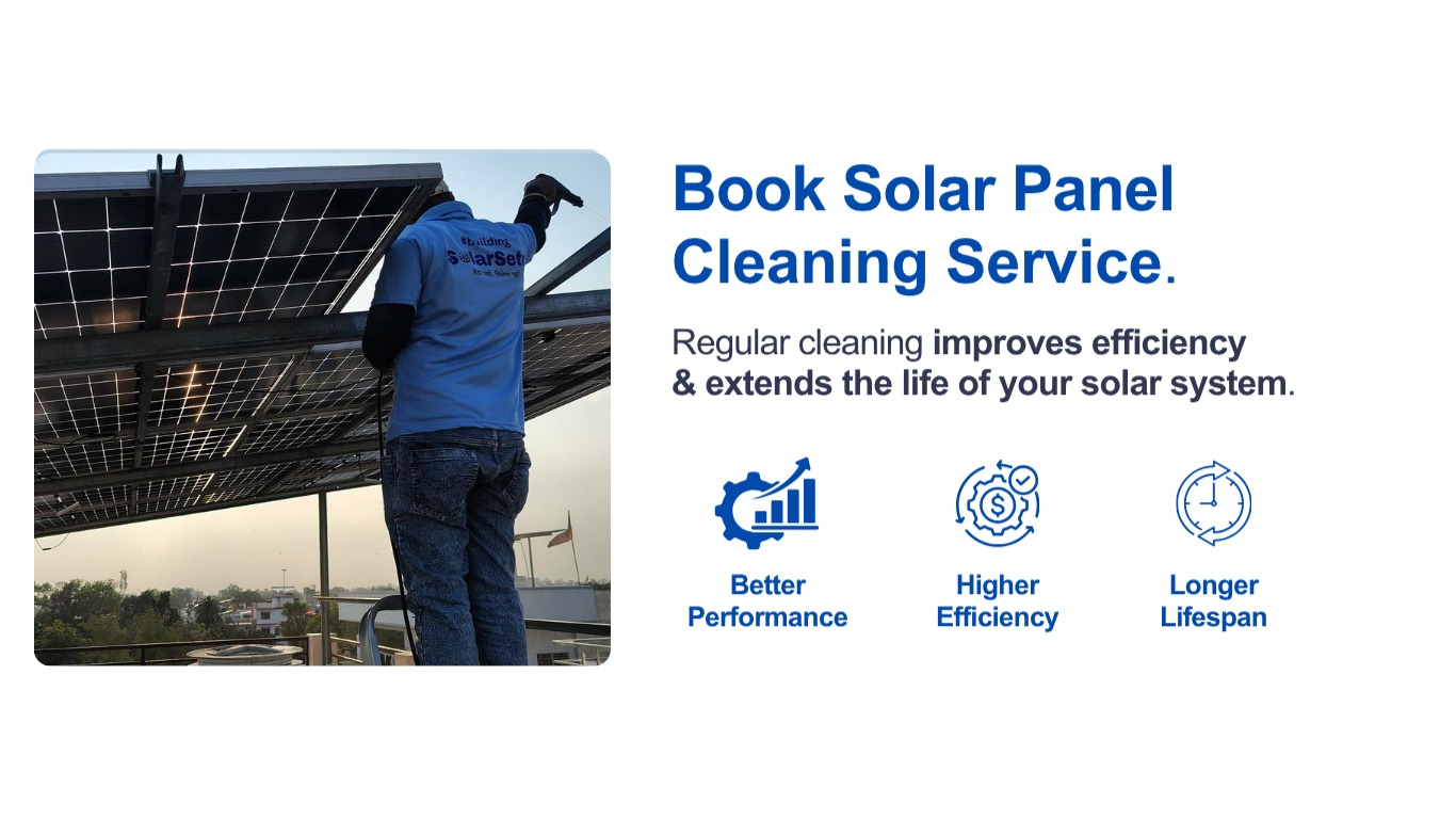 Solar panel cleaning booking