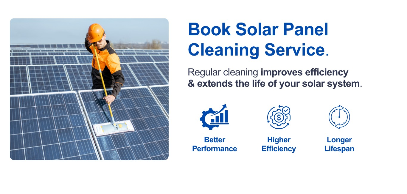 Solar panel cleaning booking